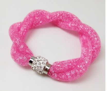 Luxusný Crystal Náramok - módny HIT - pink dot jew1038 bižutéria