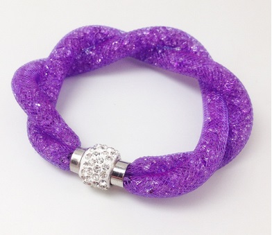 Luxusný Crystal Náramok - módny HIT - fialová jew1040 bižutéria
