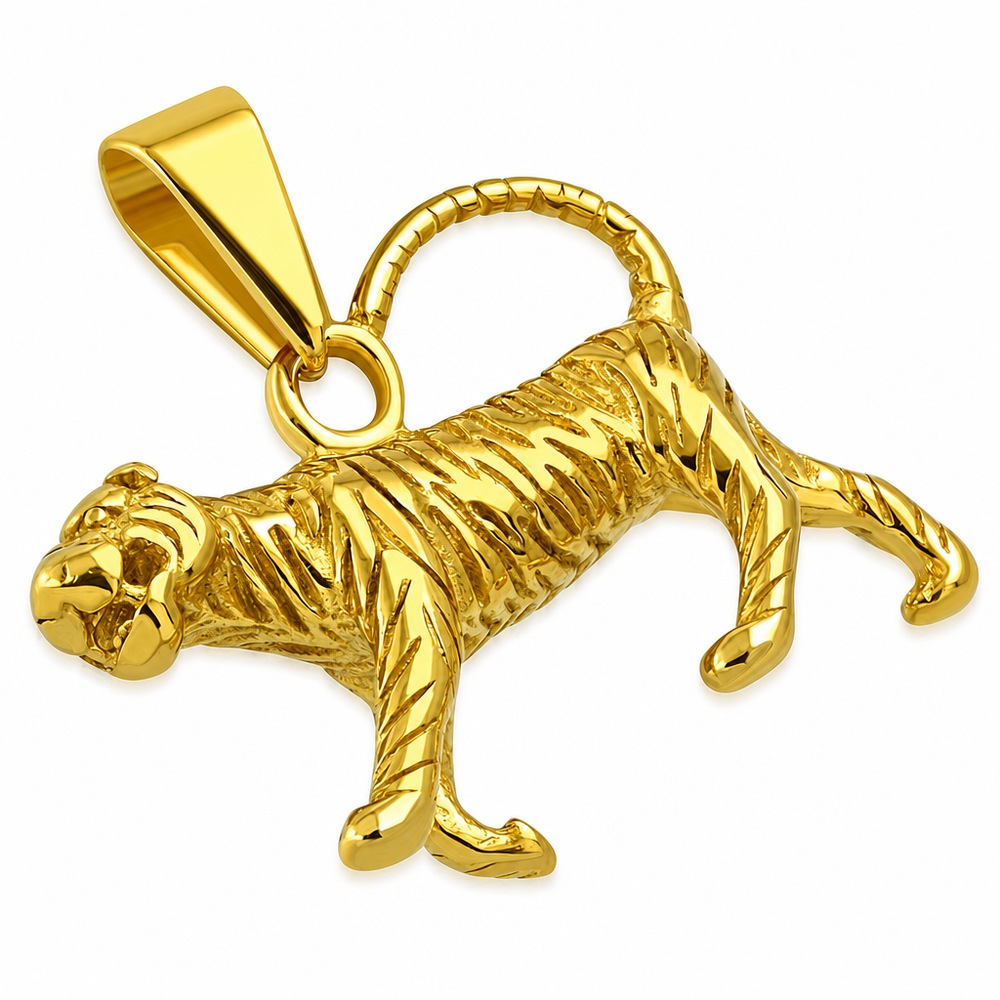 Prívesok tiger, zlatá farba