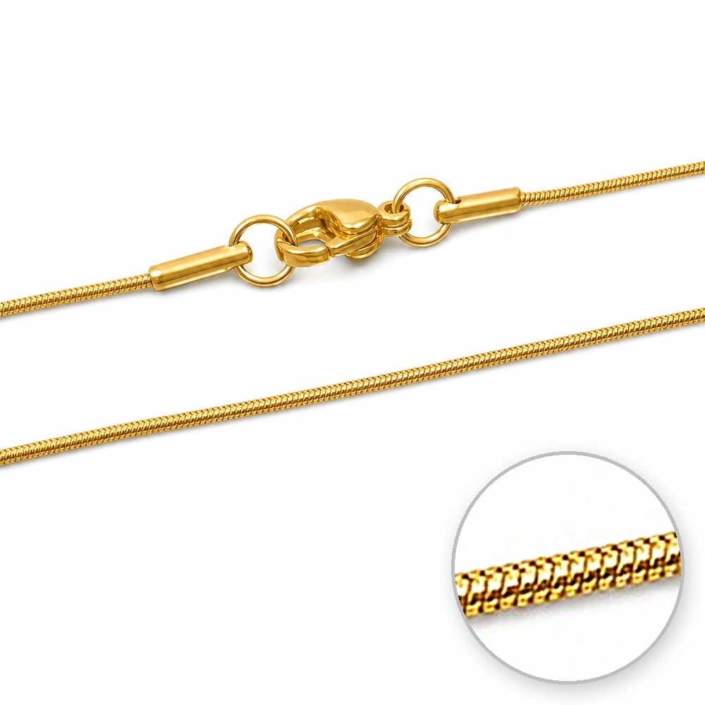 Retiazka Goldie Small 1, 45 cm, zlatá farba