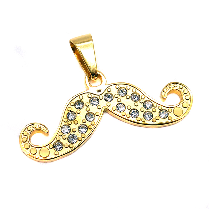 Prívesok Fúzy - Moustache gold ny2524 chirurgická oceľ