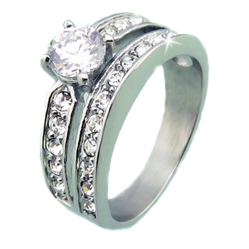 Prsteň Shiny Princess Star ny4464 chirurgická oceľ veľ.54