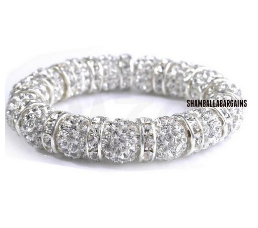 Luxusný Shamballa náramok silver st317 bižutéria