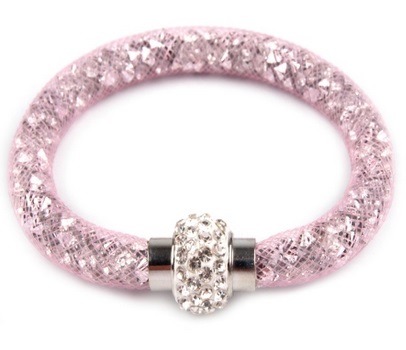 Luxusný Crystal Náramok - módny HIT ružová st677 bižutéria